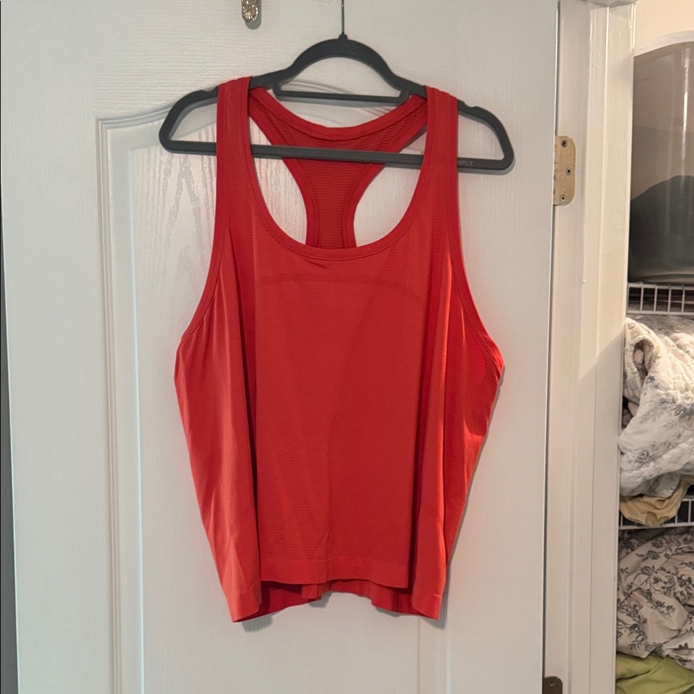 lululemon athletica Red Racerback Tank Top